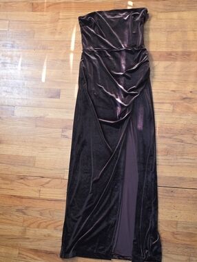 Anthropologie BHLDN Velvet Evening Gown in Deep Brown